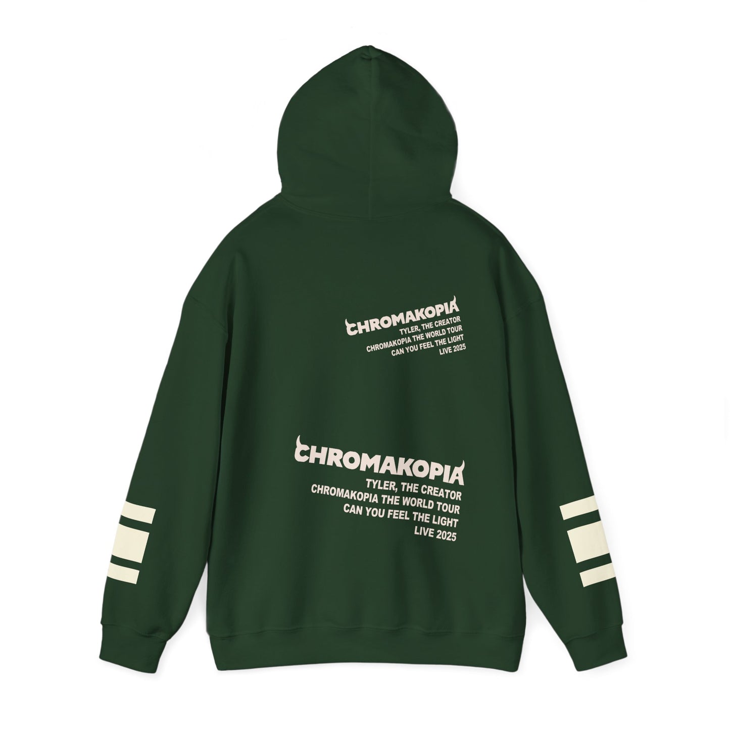 TYLER THE CREATOR MERCH - CHROMAKOPIA SIGNATURE VARSITY GREEN TOUR HOODIE