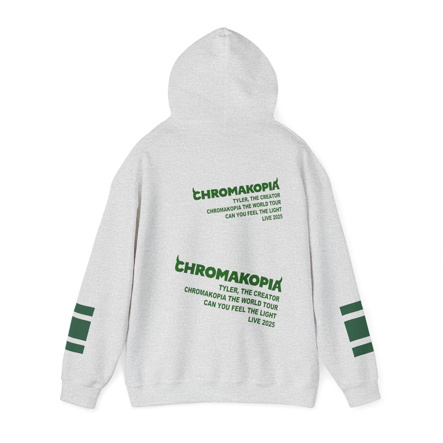 TYLER THE CREATOR MERCH - CHROMAKOPIA SIGNATURE VARSITY ASH TOUR HOODIE